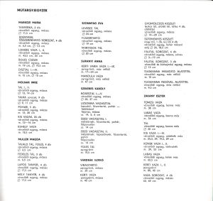 III. Kerámia Symposion, Siklós, 1971, katalógus, 12. lap: műtárgyjegyzék