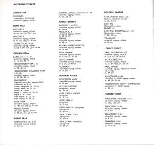 III. Kerámia Symposion, Siklós, 1971, katalógus, 13. lap: műtárgyjegyzék — Bükki Béla tálai