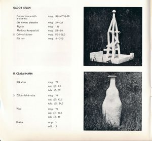 Kerámia Symposion, Siklós, 1972, katalógus, 2. lap