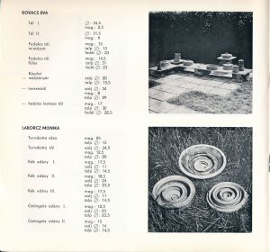 Kerámia Symposion, Siklós, 1972, katalógus, 8. lap