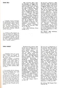 Kerámia a kertben I–II., Siklós, 1976–77, katalógus, 40. lap: a résztvevők életrajza — Bükki Béla és a nyilatkozata